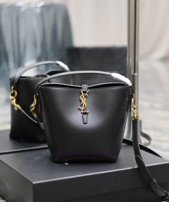 Yves Saint Laurent Bags LE 37 Bucket Bag Small_Super Beautiful Bucket Bag with Handheld _ New bag design, made of It pgrb5c9h