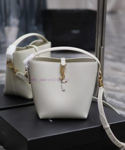 Yves Saint Laurent Bags LE 37 Bucket Bag Small_Super Beautiful Bucket Bag with Handheld _ New bag design, made of It qbk9sksh