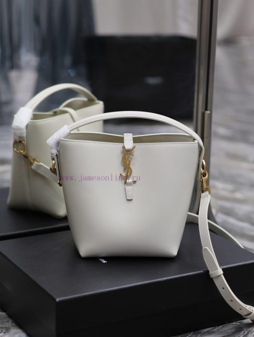 Yves Saint Laurent Bags LE 37 Bucket Bag Small_Super Beautiful Bucket Bag with Handheld _ New bag design, made of It qbk9sksh