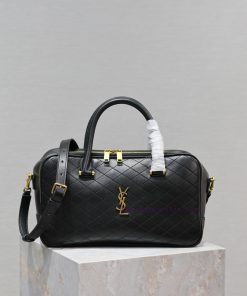 Yves Saint Laurent Bags BlackNew Liya Retro Luggage Bag | Bowling BagThe latest 23ss travel bag LIYA meets all the t 2whqmmt9