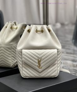Yves Saint Laurent Bags 𝐉𝐨𝐞 _ Backpack Pearl Grey White 🤍It's not an exaggeration to say that this is a classic back 9hlm4yqg