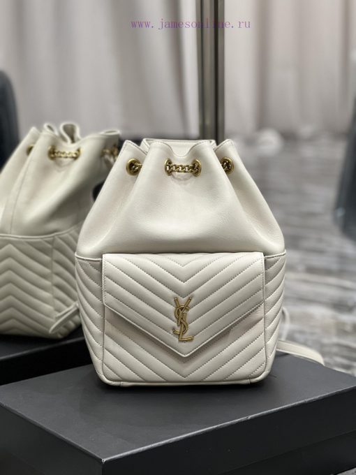 Yves Saint Laurent Bags 𝐉𝐨𝐞 _ Backpack Pearl Grey White 🤍It's not an exaggeration to say that this is a classic back 9hlm4yqg - Image 2
