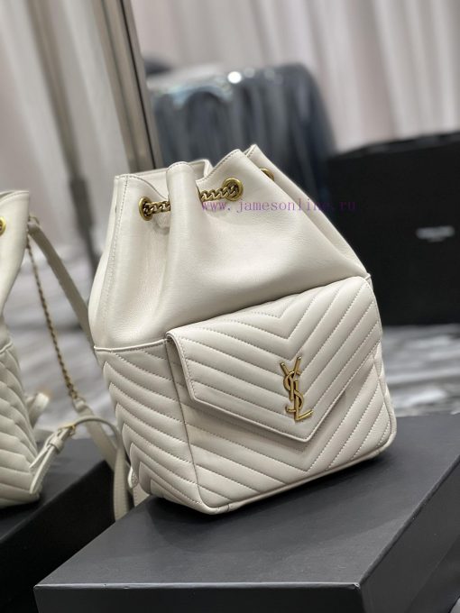 Yves Saint Laurent Bags 𝐉𝐨𝐞 _ Backpack Pearl Grey White 🤍It's not an exaggeration to say that this is a classic back 9hlm4yqg - Image 3