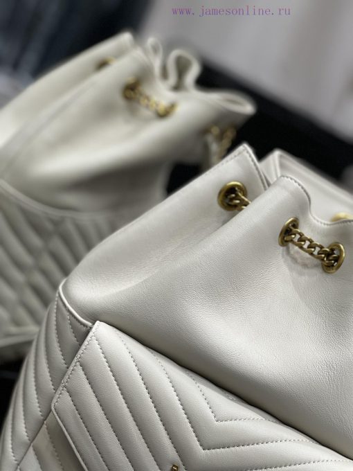 Yves Saint Laurent Bags 𝐉𝐨𝐞 _ Backpack Pearl Grey White 🤍It's not an exaggeration to say that this is a classic back 9hlm4yqg - Image 4