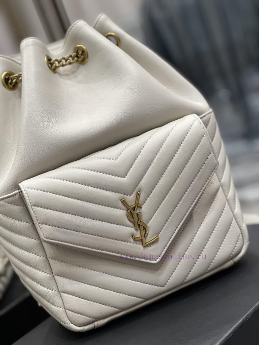 Yves Saint Laurent Bags 𝐉𝐨𝐞 _ Backpack Pearl Grey White 🤍It's not an exaggeration to say that this is a classic back 9hlm4yqg - Image 5