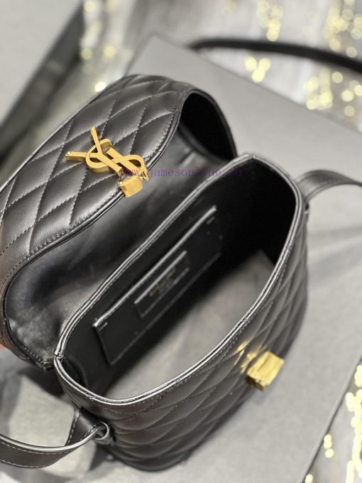 Yves Saint Laurent Bags JUNE Quilted Sheepskin Box Bag_Adopting a front flip cover and a shaped barrel design, the c wah7pa4l - Image 9