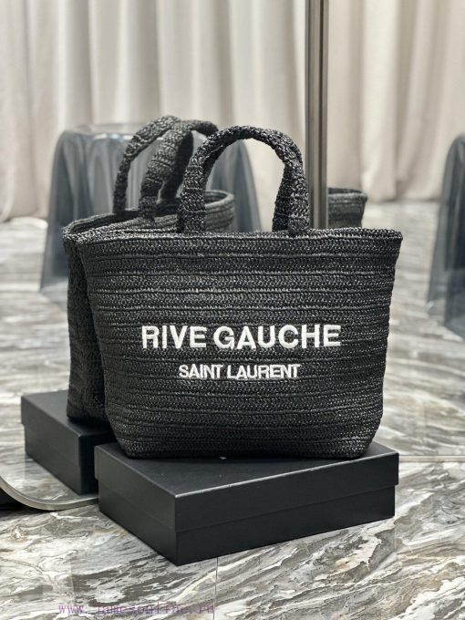 Yves Saint Laurent Bags Black colorRIVE GAUCHE Lafite Grass Weaving Tote is full of artistic atmosphere~Lafite Grass b67khlwa - Image 2