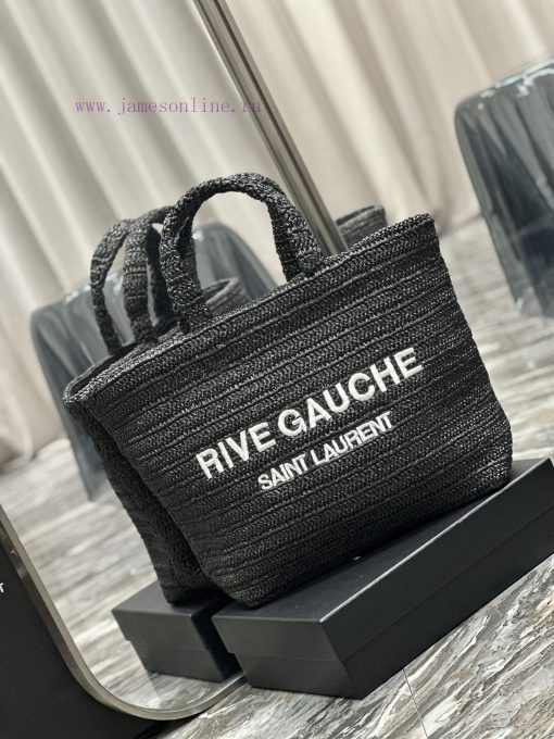 Yves Saint Laurent Bags Black colorRIVE GAUCHE Lafite Grass Weaving Tote is full of artistic atmosphere~Lafite Grass b67khlwa - Image 3