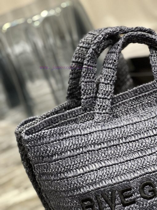 Yves Saint Laurent Bags 」 Blue 」RIVE GAUCHE Lafite Grass Weaving Tote is full of artistic atmosphere~Lafite Grass We jbfuwher - Image 6