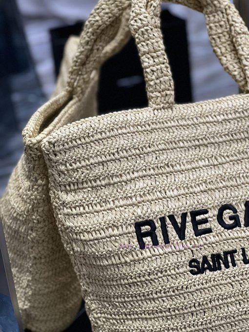 Yves Saint Laurent Bags Apricot colorRIVE GAUCHE Lafite Grass Weaving Tote is full of artistic atmosphere~Lafite Gra 9eo7lzvn - Image 5