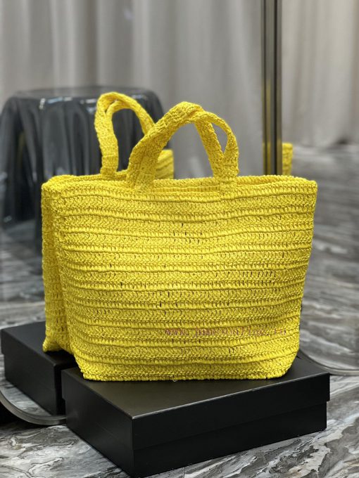Yves Saint Laurent Bags Ginger YellowRIVE GAUCHE Lafite Grass Weaving Tote is full of artistic atmosphere~Lafite Gra e5oxkyyf - Image 7