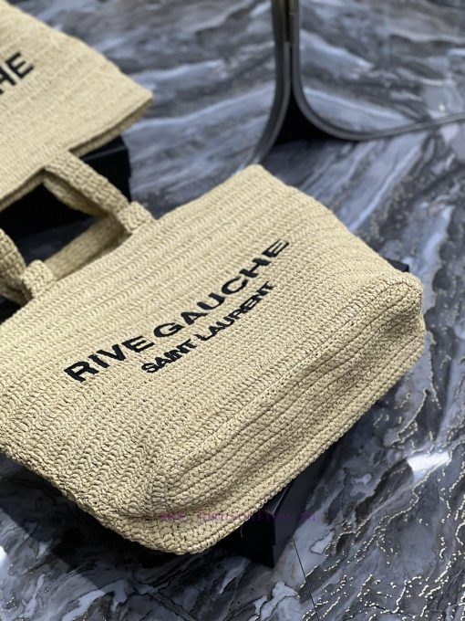 Yves Saint Laurent Bags Apricot colorRIVE GAUCHE Lafite Grass Weaving Tote is full of artistic atmosphere~Lafite Gra 9eo7lzvn - Image 9