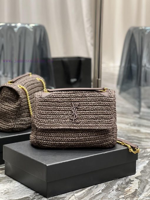 Yves Saint Laurent Bags Quick drop of woven bagsNiki woven bag to la~Full of artistic atmosphere, the Lafite grass w 3l7d7g1j
