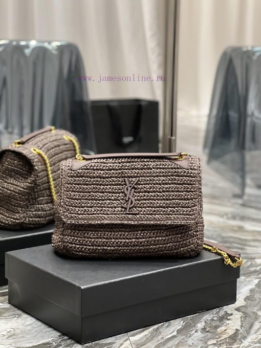 Yves Saint Laurent Bags Quick drop of woven bagsNiki woven bag to la~Full of artistic atmosphere, the Lafite grass w 3l7d7g1j - Image 2
