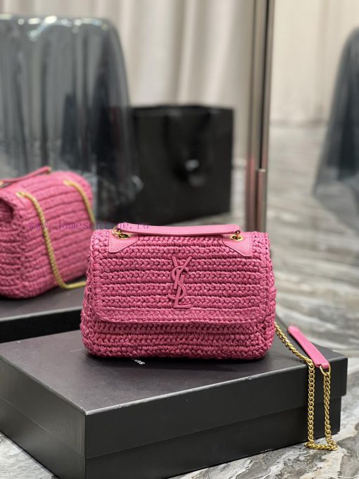 Yves Saint Laurent Bags Quick drop of woven bagsNiki woven bag to la~Full of artistic atmosphere, the Lafite grass w dzzrjaxh - Image 2
