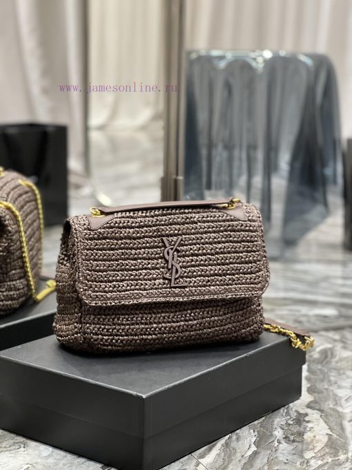 Yves Saint Laurent Bags Quick drop of woven bagsNiki woven bag to la~Full of artistic atmosphere, the Lafite grass w 3l7d7g1j - Image 3