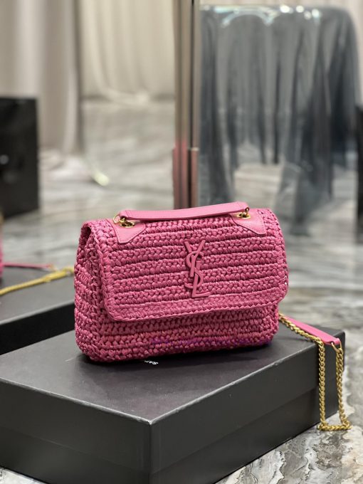 Yves Saint Laurent Bags Quick drop of woven bagsNiki woven bag to la~Full of artistic atmosphere, the Lafite grass w dzzrjaxh - Image 3