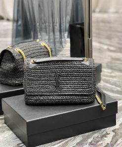 Yves Saint Laurent Bags Quick drop of woven bagsNiki woven bag to la~Full of artistic atmosphere, the Lafite grass w s07oxssc