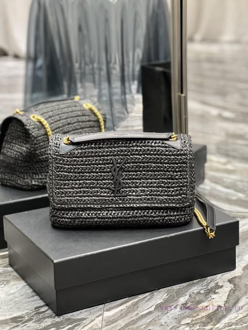 Yves Saint Laurent Bags Quick drop of woven bagsNiki woven bag to la~Full of artistic atmosphere, the Lafite grass w s07oxssc