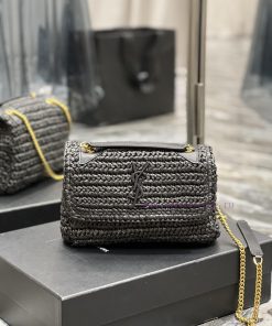 Yves Saint Laurent Bags Quick drop of woven bagsNiki woven bag to la~Full of artistic atmosphere, the Lafite grass w 8ncsr86q