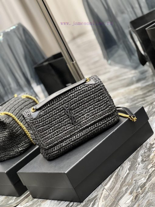 Yves Saint Laurent Bags Quick drop of woven bagsNiki woven bag to la~Full of artistic atmosphere, the Lafite grass w s07oxssc - Image 3