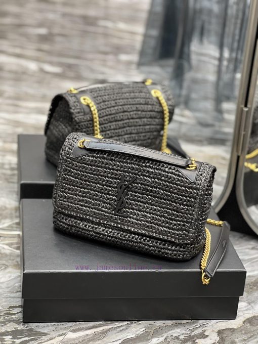 Yves Saint Laurent Bags Quick drop of woven bagsNiki woven bag to la~Full of artistic atmosphere, the Lafite grass w s07oxssc - Image 4
