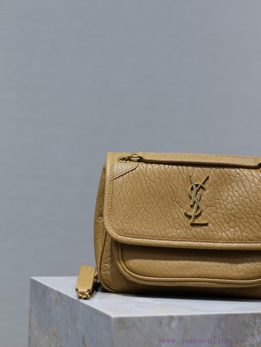 Yves Saint Laurent Bags Niki-22cm earth yellow elephant pattern gold buckleIt's not too cool at all. The bag has a b ksk3xlha - Image 3