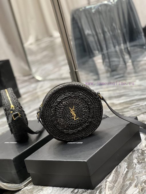 Yves Saint Laurent Bags Quick drop of woven bagsRound pancake woven bag to la~Full of artistic atmosphere, the Lafit m5nxhcnu - Image 3