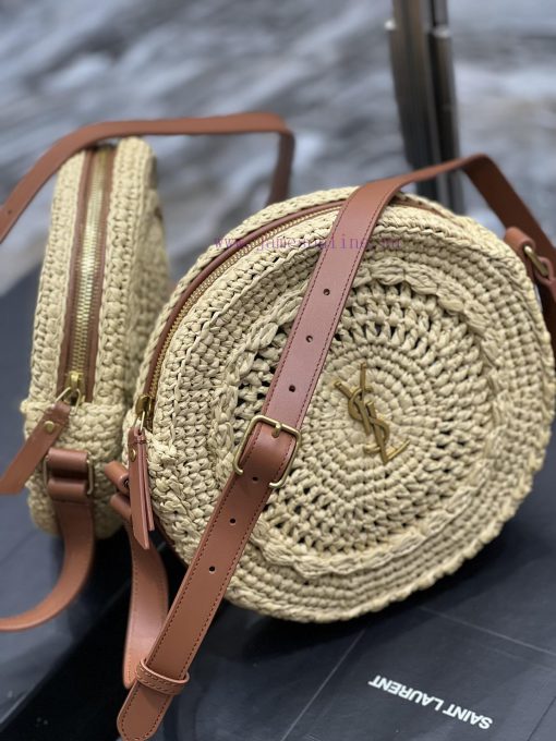 Yves Saint Laurent Bags Quick drop of woven bagsRound pancake woven bag to la~Full of artistic atmosphere, the Lafit ep9t5szb - Image 6