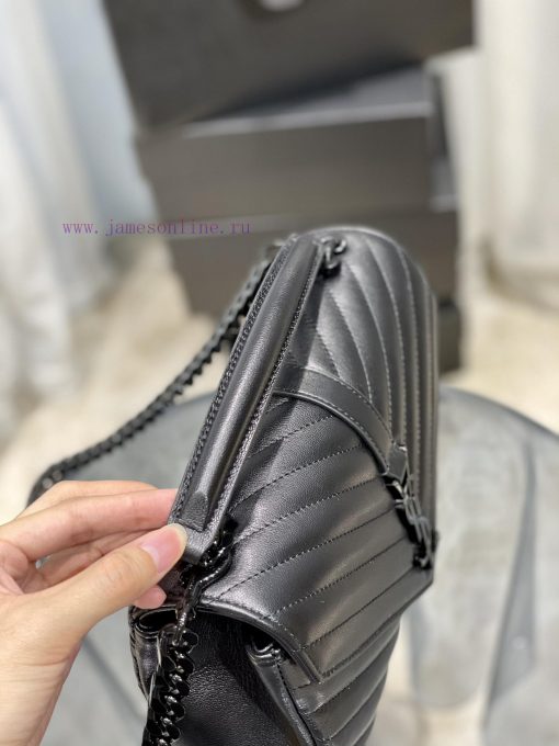 Yves Saint Laurent Bags Monogram college Black button_24cmWannian postman bag, hot and explosive 24cm, street photo dupyvt5w - Image 5