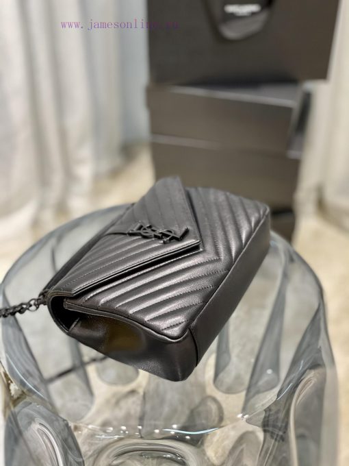 Yves Saint Laurent Bags Monogram college Black button_24cmWannian postman bag, hot and explosive 24cm, street photo dupyvt5w - Image 8