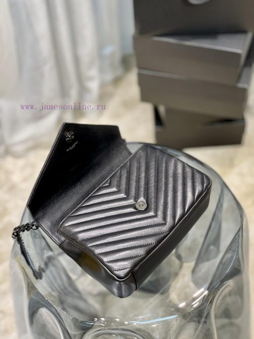 Yves Saint Laurent Bags Monogram college Black button_24cmWannian postman bag, hot and explosive 24cm, street photo dupyvt5w - Image 9