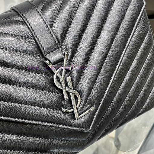 Yves Saint Laurent Bags Monogram college Black silver buckle_24cmWannian postman bag, hot and explosive 24cm, stree bvvm595x - Image 6