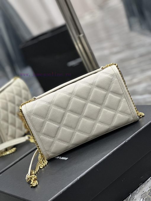 Yves Saint Laurent Bags Becky_22.5cm whiteBecky diamond stitched lambskin chain bagAbsolutely right, it belongs to t bjzn65y5 - Image 7