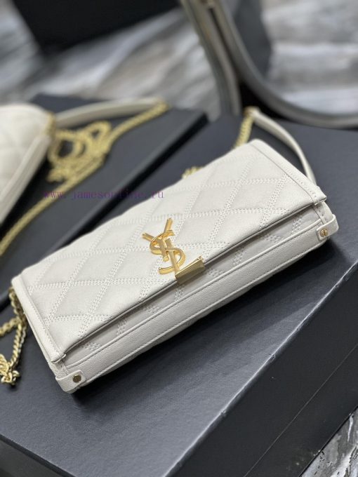 Yves Saint Laurent Bags Becky_22.5cm whiteBecky diamond stitched lambskin chain bagAbsolutely right, it belongs to t bjzn65y5 - Image 8