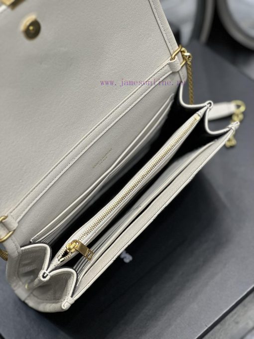 Yves Saint Laurent Bags Becky_22.5cm whiteBecky diamond stitched lambskin chain bagAbsolutely right, it belongs to t bjzn65y5 - Image 10