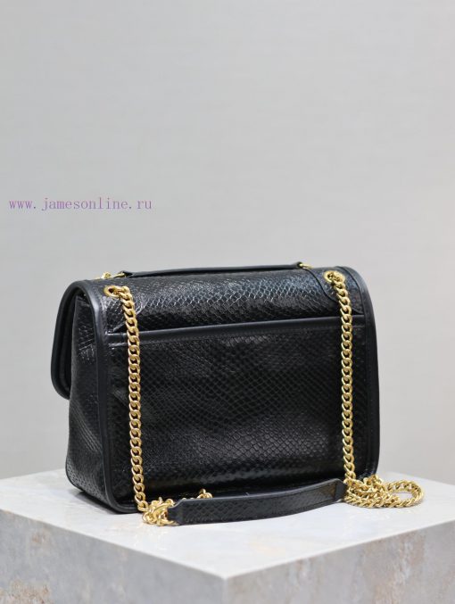 Yves Saint Laurent Bags Niki-22cm black snake patterned cowhide with gold buckleIt's not too cool at all. The bag ha 1sc7j7v5 - Image 6