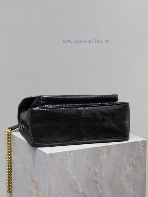 Yves Saint Laurent Bags Niki-28cm black snake patterned cowhide with gold buckleIt's not too cool at all. The bag ha r954aff6 - Image 7
