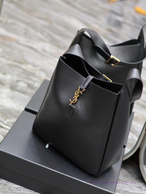 Yves Saint Laurent Bags Original orderLE 5A ̀ 7_ Large Smooth Leather Soft Handbag Large, Korean Star Same Style Hob mcqsj7cn - Image 4