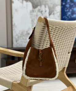 Yves Saint Laurent Bags Earth yellow frosted leather paired with lamb wool_Explosive LE 5A7 Underarm BagThis year's 1qb1ybhi