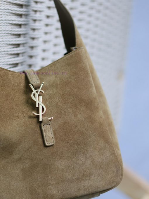 Yves Saint Laurent Bags Khaki green frosted leather_Explosive LE 5A7 Underarm BagThis year's popular vintage armpit jo7xboza - Image 5