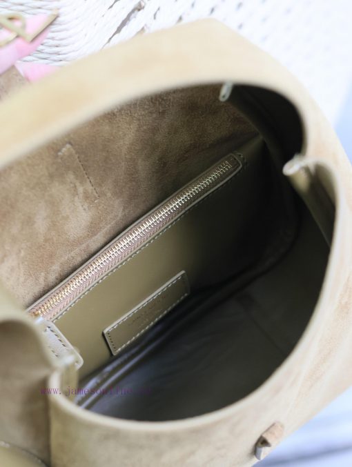 Yves Saint Laurent Bags Khaki green frosted leather_Explosive LE 5A7 Underarm BagThis year's popular vintage armpit jo7xboza - Image 9