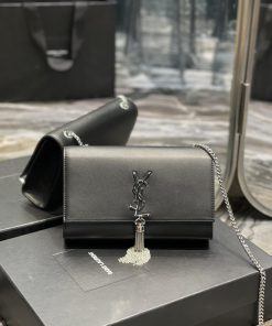 Yves Saint Laurent Bags Eternal ClassicKATE 24cm black plain tassel style _ South African cowhideDefinitely an etern 8ldrfxea