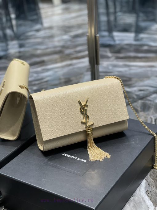 Yves Saint Laurent Bags Eternal ClassicKATE 24cm Apricot Caviar Tassel Style_Definitely an eternal classic of Yangsh 80dj6z0o - Image 3