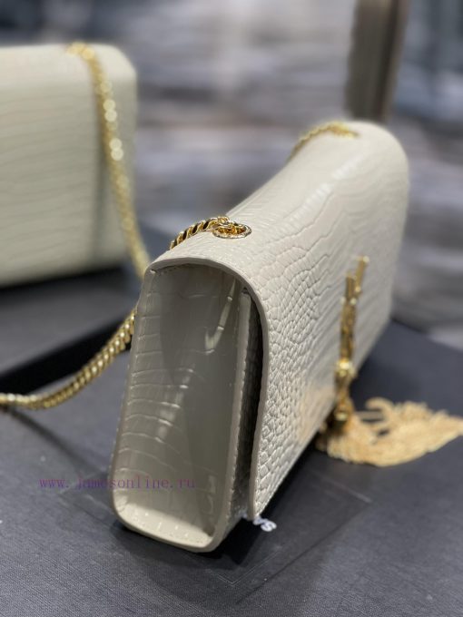 Yves Saint Laurent Bags Eternal ClassicKATE 24cm crocodile patterned fringe style_Definitely an eternal classic of Y l3wkj9a2 - Image 5
