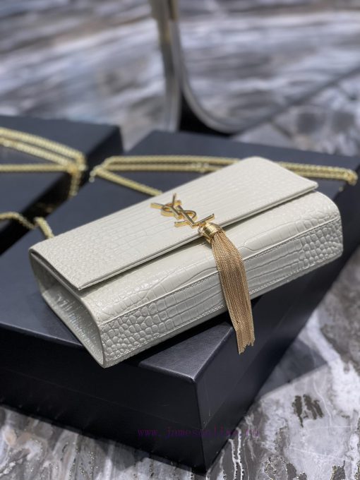 Yves Saint Laurent Bags Eternal ClassicKATE 24cm crocodile patterned fringe style_Definitely an eternal classic of Y l3wkj9a2 - Image 7