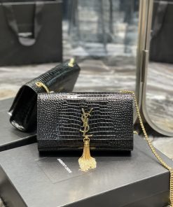 Yves Saint Laurent Bags Eternal ClassicKATE 24cm crocodile patterned fringe style_Definitely an eternal classic of Y 7z566wex