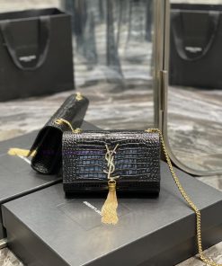 Yves Saint Laurent Bags KATE 20cm latest size, timeless style, classic crocodile embossed patternIrresistible super mdf5zgeu