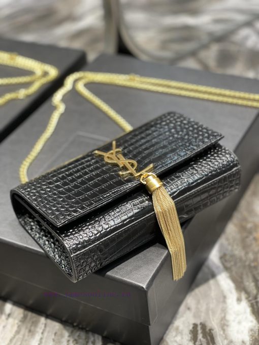 Yves Saint Laurent Bags KATE 20cm latest size, timeless style, classic crocodile embossed patternIrresistible super mdf5zgeu - Image 8