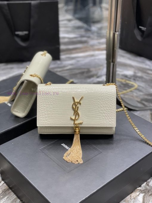 Yves Saint Laurent Bags KATE 20cm latest size, timeless style, classic crocodile embossed patternIrresistible super 5b25rozt - Image 2